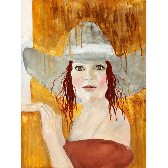 Jolene - Cowgirl Attitude Oil Painting