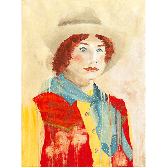 Molly - Cowgirl Attitude Oil Painting